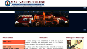 What Marivanioscollege.com website looked like in 2018 (6 years ago)