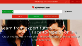 What Myprivatetutor.my website looked like in 2018 (7 years ago)