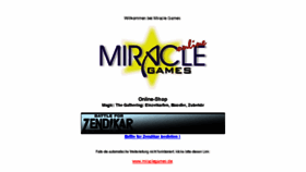 What Miraclegames.de website looked like in 2018 (6 years ago)