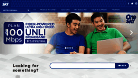 What Mysky.com.ph website looked like in 2018 (6 years ago)