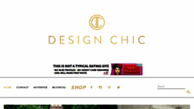 What Mydesignchic.com website looked like in 2018 (6 years ago)