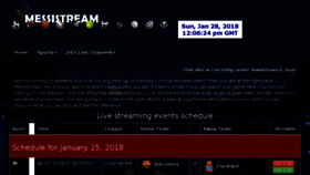 What Messistream.com website looked like in 2018 (6 years ago)