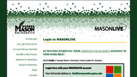What Masonlive.gmu.edu website looked like in 2018 (6 years ago)