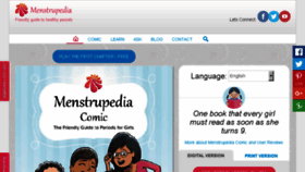 What Menstrupedia.com website looked like in 2018 (6 years ago)