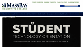 What Massbay.edu website looked like in 2018 (8 years ago)