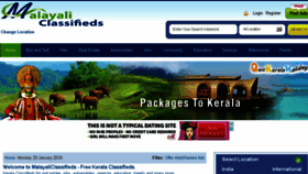 What Malayaliclassifieds.com website looked like in 2018 (6 years ago)