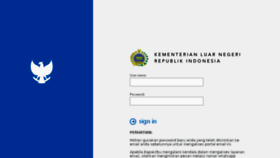 What Mail.kemlu.go.id website looked like in 2018 (6 years ago)