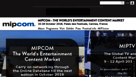 What Mipcom.com website looked like in 2018 (6 years ago)