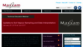 What Maxxam.ca website looked like in 2018 (6 years ago)