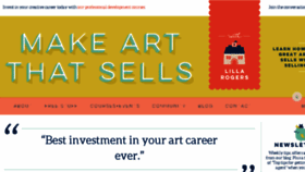 What Makeartthatsells.com website looked like in 2018 (6 years ago)