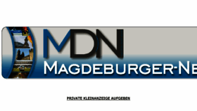 What Magdeburgersonntag.de website looked like in 2018 (6 years ago)