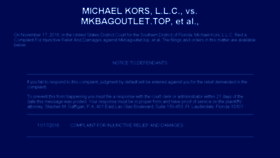 What Michaelkors-discount.com website looked like in 2018 (6 years ago)
