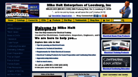 What Mikeholt.com website looked like in 2018 (6 years ago)