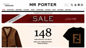 What Mrporter.com website looked like in 2018 (6 years ago)
