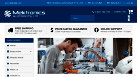 What Mektronics.com.au website looked like in 2018 (6 years ago)