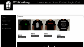 What Mtnklothing.com website looked like in 2018 (6 years ago)