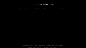 What Matrixmythology.com website looked like in 2018 (6 years ago)
