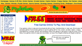 What Megafungames.com website looked like in 2018 (6 years ago)