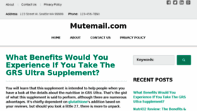 What Mutemail.com website looked like in 2018 (7 years ago)