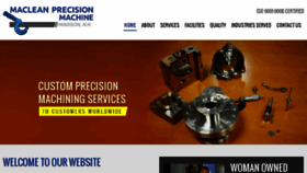 What Macleanprecision.com website looked like in 2018 (6 years ago)