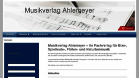 What Musikverlag-ahlemeyer.de website looked like in 2018 (6 years ago)
