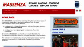 What Massenza.it website looked like in 2018 (6 years ago)