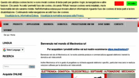 What Mectronica.it website looked like in 2018 (6 years ago)