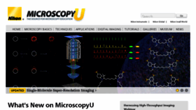 What Microscopyu.com website looked like in 2018 (6 years ago)