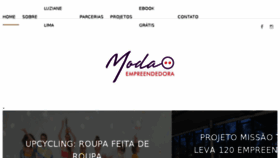 What Modaempreendedora.com website looked like in 2018 (6 years ago)