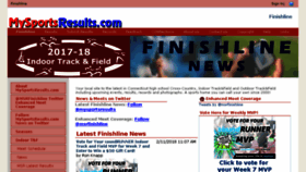 What Mysportsresults.com website looked like in 2018 (6 years ago)