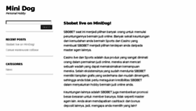 What Minidog.info website looked like in 2018 (7 years ago)