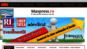 What Maxpress.ro website looked like in 2018 (6 years ago)