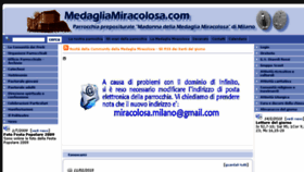 What Medagliamiracolosa.com website looked like in 2018 (6 years ago)
