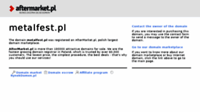 What Metalfest.pl website looked like in 2018 (6 years ago)