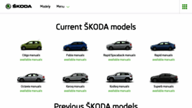 What Manual.skoda-auto.com website looked like in 2018 (6 years ago)