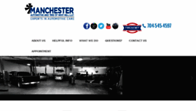 What Manchesterautoandtire.com website looked like in 2018 (6 years ago)