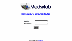 What Medsylab.net website looked like in 2018 (6 years ago)