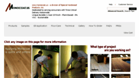 What Monocoat.us website looked like in 2018 (8 years ago)