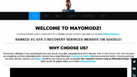 What Mayomodz.com website looked like in 2018 (6 years ago)
