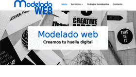 What Modeladoweb.com website looked like in 2018 (6 years ago)
