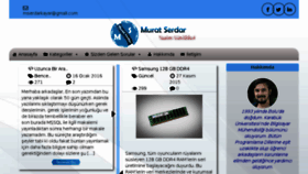 What Muratserdar.com website looked like in 2018 (6 years ago)