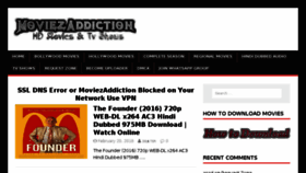 What Moviezaddiction.website website looked like in 2018 (6 years ago)