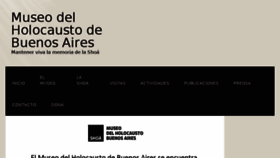 What Museodelholocausto.org.ar website looked like in 2018 (6 years ago)