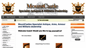 What Mountcastlesantiques.com website looked like in 2018 (6 years ago)
