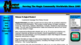 What Magicalwonders.com website looked like in 2018 (6 years ago)