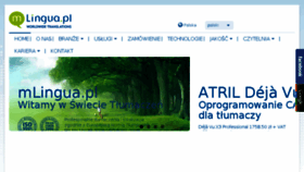 What Mlingua.pl website looked like in 2018 (7 years ago)