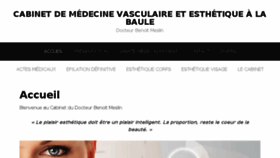 What Medecineesthetique-labaule.fr website looked like in 2018 (6 years ago)