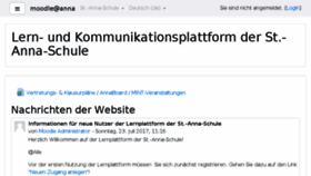 What Moodle.st-anna-schule.de website looked like in 2018 (6 years ago)