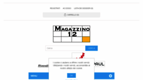 What Magazzino12.com website looked like in 2018 (6 years ago)