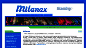 What Milanex.pl website looked like in 2018 (6 years ago)